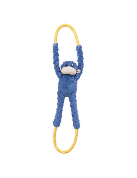 Monkey RopeTugz® - Blue - Dog Toy Color Green
