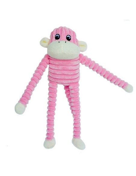 Spencer Crinkle Monkey - Pink - Small - Dog Toy