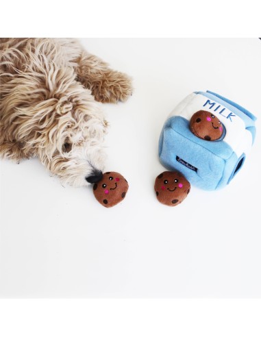 Zippy Burrow - Milk and Cookies - Dog Toy
