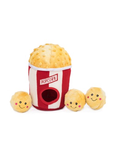 Zippy Burrow - Popcorn Bucket - Dog Toy