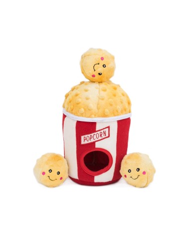 Zippy Burrow - Popcorn Bucket - Dog Toy