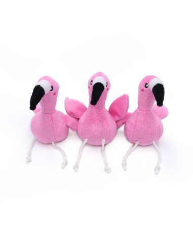 Zippy Burrow® - Flamingos in Monstera - Dog Toy