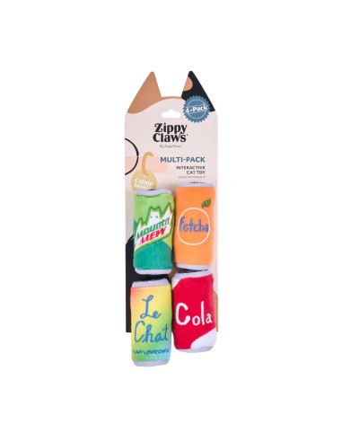 ZippyClaws® Catnip Soda Cans 4-Pack