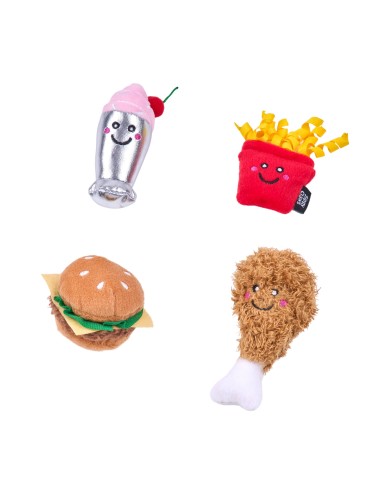 ZippyClaws® NomNomz® 4-Pack - Fast Food