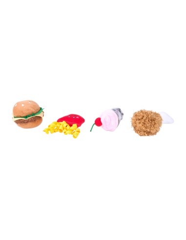 ZippyClaws® NomNomz® 4-Pack - Fast Food