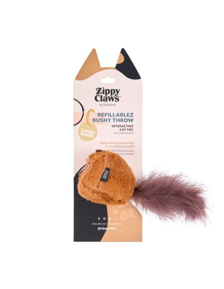 ZippyClaws® Refillablez Bushy Throw - Squirrel