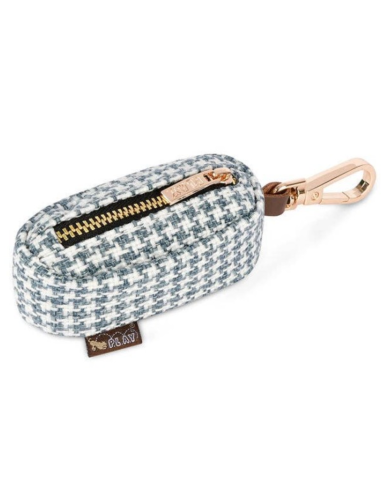 PLAY Poop Bag Dispenser - Houndstooth Blue/White