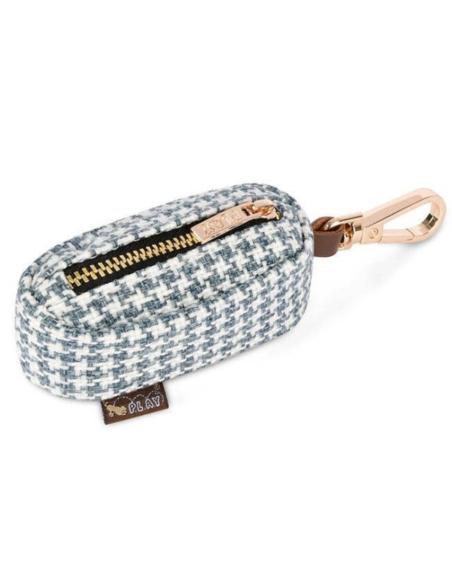 PLAY Poop Bag Dispenser - Houndstooth Blue/White