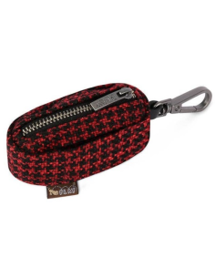 PLAY Poop Bag Dispenser - Houndstooth Red/Black