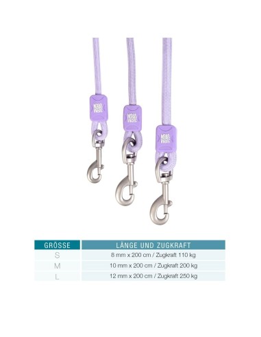 Rope Leash 2m Ø 8mm - Matrix 2.0 Lavender/XS-S