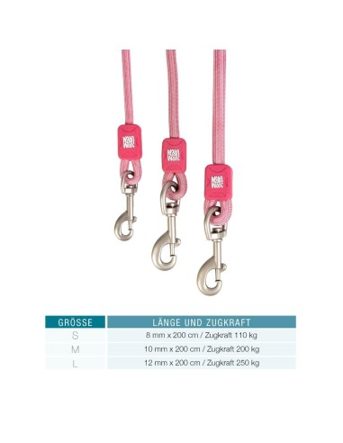 Rope Leash 2m Ø 8mm - Matrix 2.0 Rose/XS-S