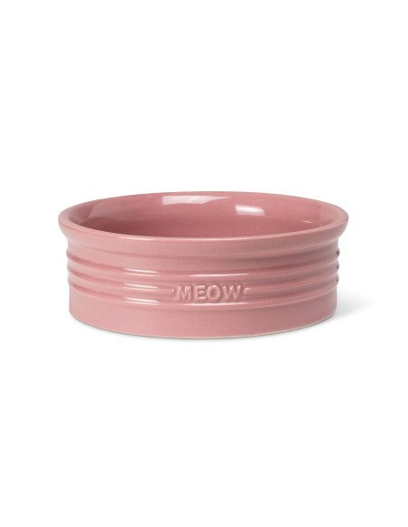 MEOW BLUSH SCULPTED PET BOWL