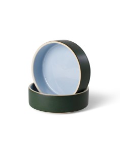 Minimal Forest Stoneware Pet Bowl - pack of 3
