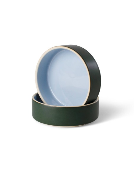 Minimal Forest Stoneware Pet Bowl - pack of 3