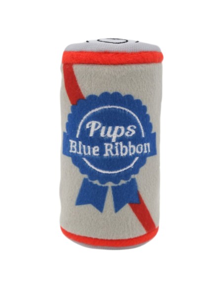 Squeakie Can - Pups Blue Ribbon : ZippyPaws  - Squeakie Can - Pups Blue