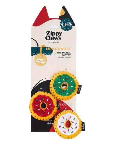 ZippyClaws® Holiday Mini Donutz 3-Pack