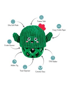 Prickly But Sweet Tpr With Plush Dog Toy 2