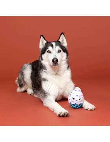 Here For The Cupcakes Tpr With Plush Dog Toy