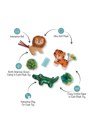 Thats Just Grrreat Cat Toy Set Of 6