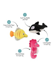 High Fin Buds 3Pcs Small Dog Toy 2