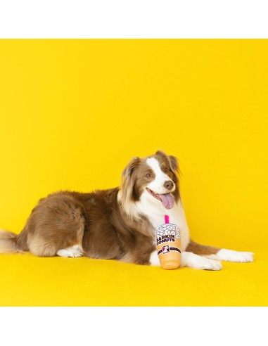 Barkin Donut Iced Coffee Plush Dog Toy