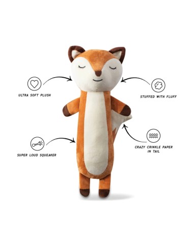 Fringe For Fox Sake Plush Dog Toy