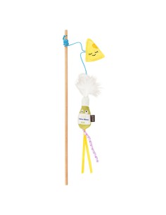 PLAY International Classic Feline Frenzy – Wand Toy - Cheese and Wine