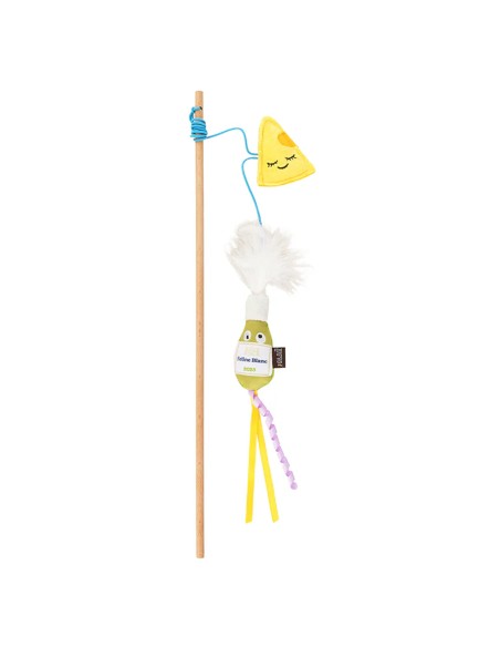 PLAY International Classic Feline Frenzy – Wand Toy - Cheese and Wine