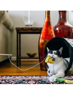PLAY International Classic Feline Frenzy – Wand Toy - Cheese and Wine 2