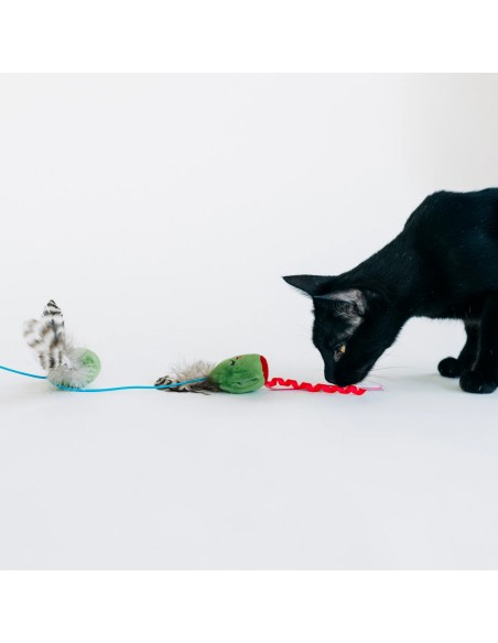 PLAY International Classic Feline Frenzy - Wand Toy - Olives