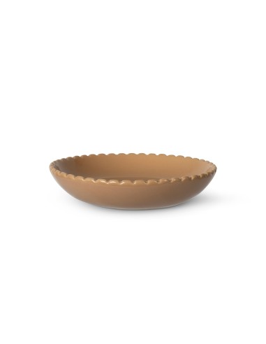 Scalloped Edge Light Coral Cat Saucer