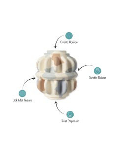 Geo-Metric Rubber Dog Toy 2