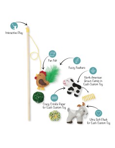 Pasture Pals 6pc Cat Toy Set 2