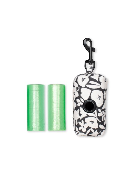 Charcoal Floral Waste Bag Holder - pack of 4