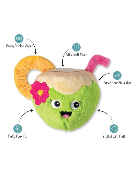 Coc-Nuts About You Plush Dog Toy