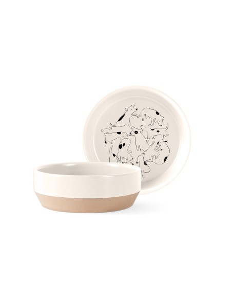 Nosey Dog Spot Pet Bowl - pack of 3