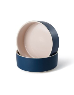 Minimal Midnight Stoneware Pet Bowl - pack of 3 2