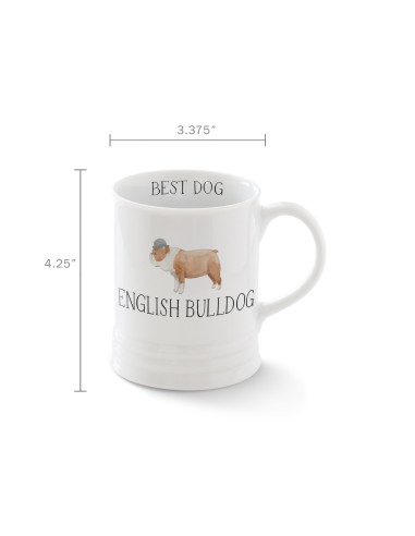 Julianna Swaney English Bulldog Mug - pack of 4