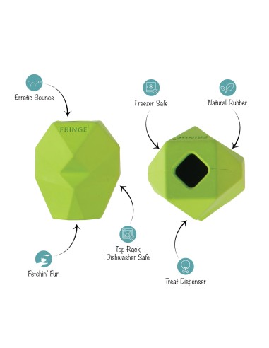 You're Adora-Ball Lime Rubber Dog Toy - pack of 4