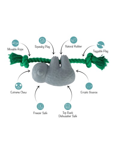 How's It Hangin'? Rubber Dog Toy - pack of 4