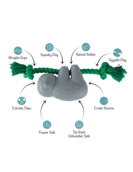 How's It Hangin'? Rubber Dog Toy - pack of 4