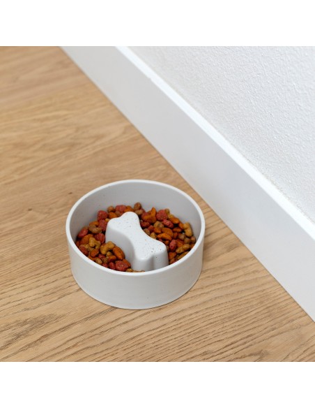 Speckled Bone Medium Slow Feeder Dog Bowl - pack of 3