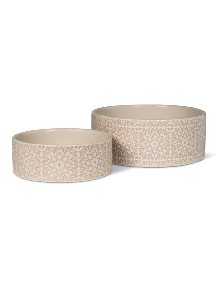 Sevilla Tile Sand Small Dog Bowl - pack of 3
