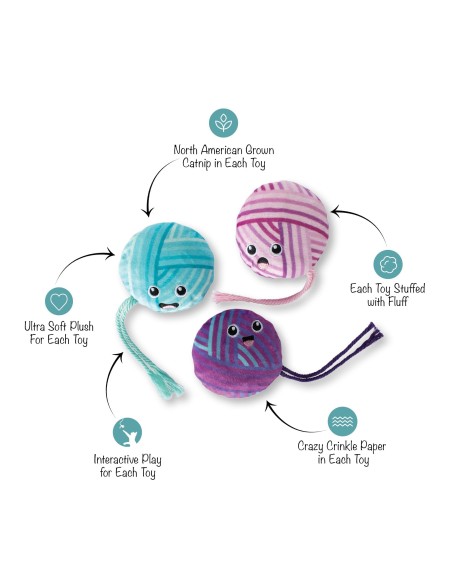 Time To Unwind Cat Toy - pack of 4