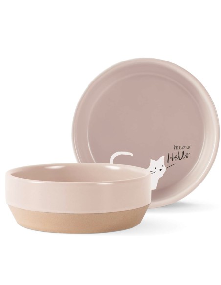 Whisker Cat Meow Sm Stoneware Bowl
