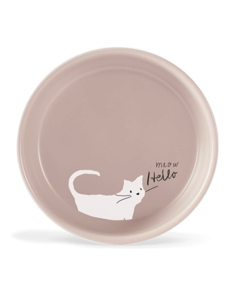 Whisker Cat Meow Sm Stoneware Bowl
