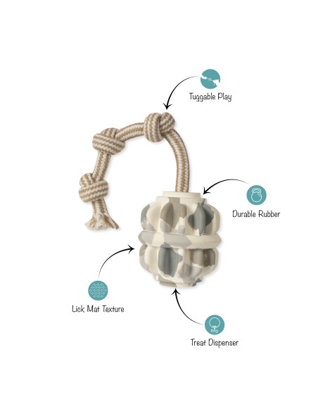 Shape-Shifter Rubber Dog Toy