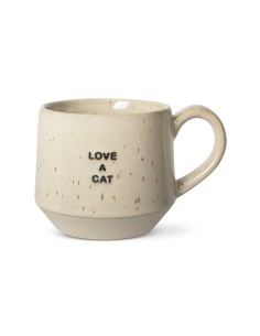 Love A Cat Neutral Speckle Mug 2