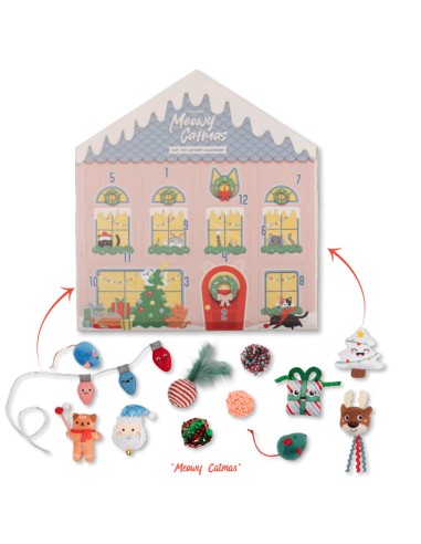 Fringe Meowy Catmas Pet Toy Advent Calendar