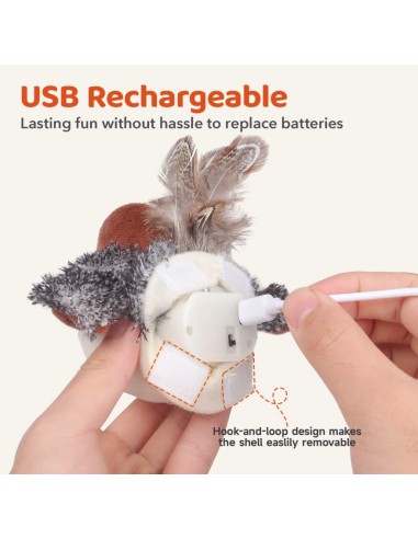 MigiPaws - Flapping Bird - Gris